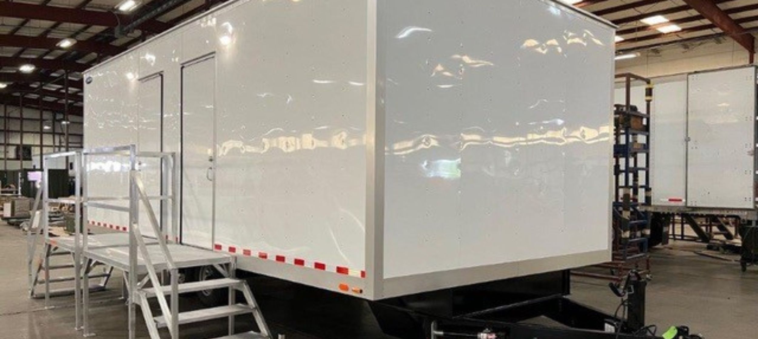 Untitled design 2-door white trailer with stairs