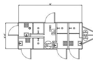 Shower trailer floorplan