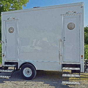 2 Station Luxury Restroom Trailer | New – 2025