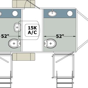 2019 – 2 Station FR Century II Restroom Trailer