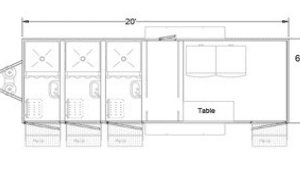 New 20ft Shower and Laundry Trailer - available 8/15/2025