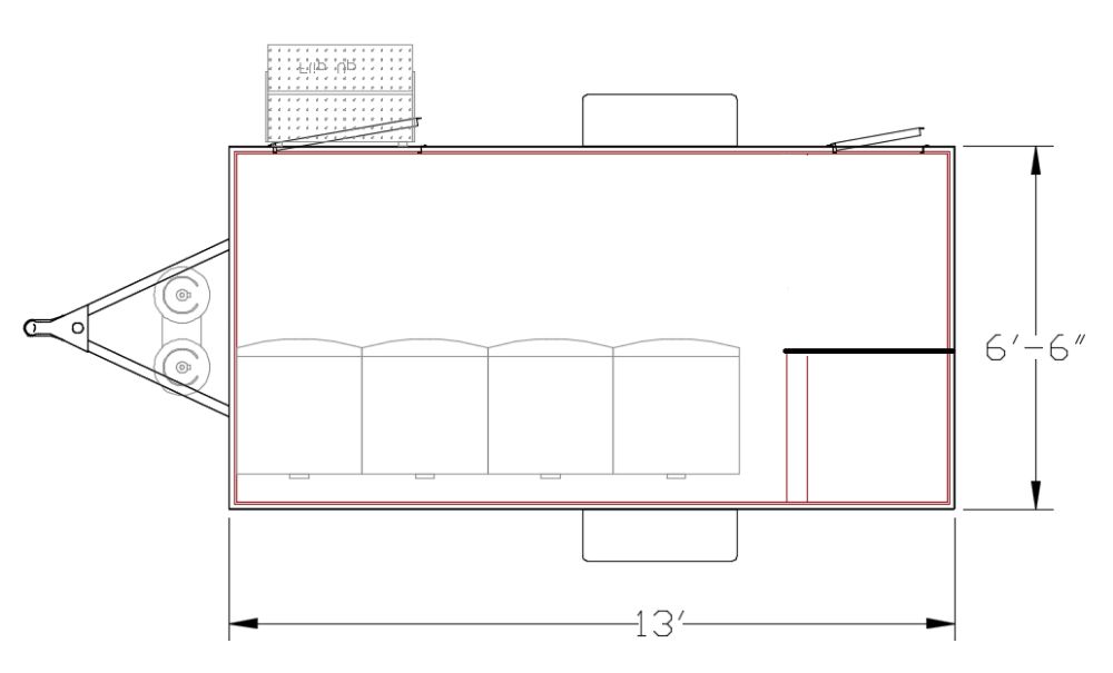 4 Unit Laundry Trailer