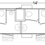2020 5 Station Semi-Private Restroom Trailer