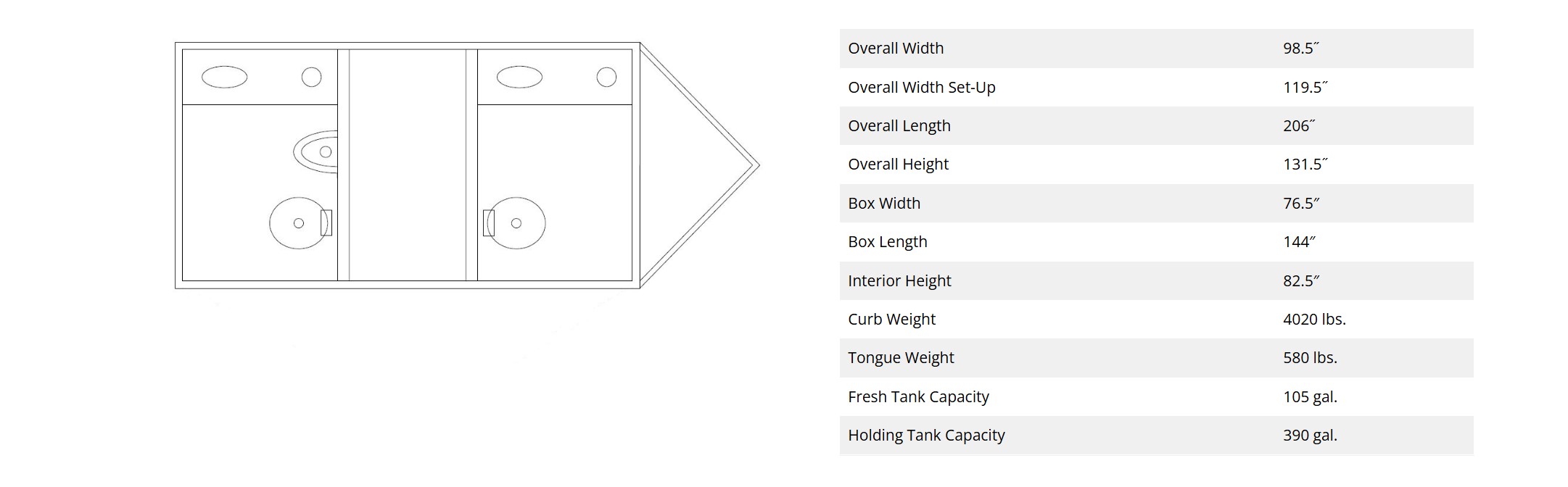 2 Station Luxury Restroom Trailer