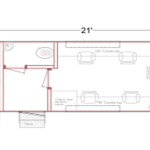 2025 – 21ft COH Self Contained office Trailer with Bathroom