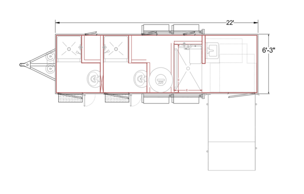 3 Station ADA Shower Trailer - 2026